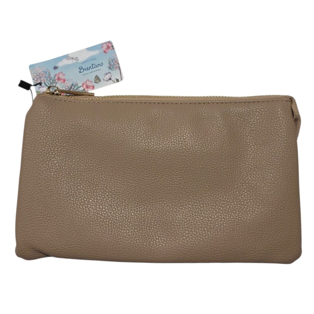 Brentano Crossbody Bag Women Small Nude CJ21118 Faux Leather Wristlet Clutch